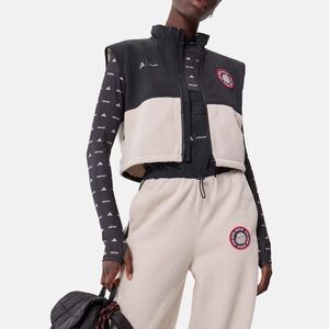 Moon Boot black and white fleece vest SMALL ADIDAS X MOON BOOT GILET